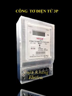 Công tơ điện tử và Cơ Điện Tử 3 pha trực tiếp (Đồng hồ điện tử 3 pha) Nexus 10(100)A -MH21