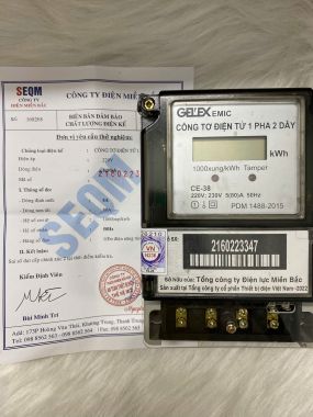 Công tơ điện tử 1 pha Emic CE-38 : An Toàn – Chuẩn Xác