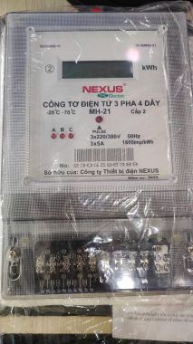 CÔNG TƠ ĐIỆN TỬ 3 PHA GIÁN TIẾP NEXUS 3x5A – MH21-GT