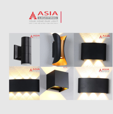 Đèn Hắt Tường Trang Trí Chính Hãng ASIA LIGHTING ÁNH SÁNG VÀNG/ TRẮNG