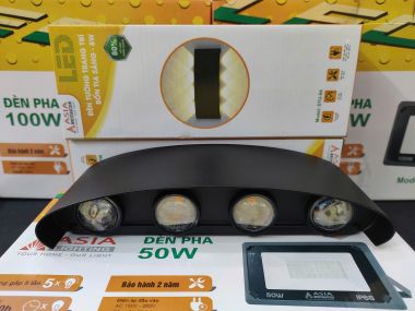 Đèn Hắt Tường Trang Trí Chính Hãng ASIA LIGHTING ÁNH SÁNG VÀNG/ TRẮNG
