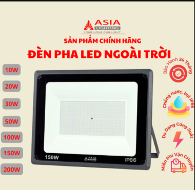 Đèn Pha Led Ngoài Trời ASIA LIGHTING IP66 – Nhiều Công Suất, Siêu Sáng