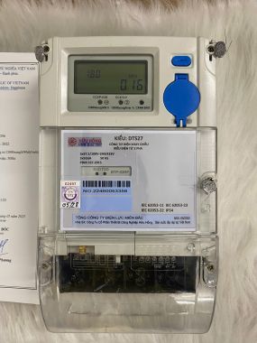 Công Tơ Điện Tử 3 Pha DTS27 3x5(6)A Hữu Hồng – Gián Tiếp, 1 Biểu Giá và 3 Biểu Giá