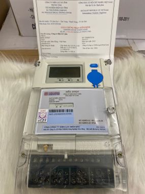 Công Tơ Điện Tử 3 Pha DTS27 3x5(6)A Hữu Hồng – Gián Tiếp, 1 Biểu Giá và 3 Biểu Giá