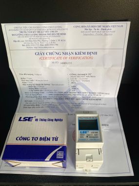 Công tơ điện tử 1 Pha MINI LSE 5(60)A LS146 - có Kiểm định tại Trung Tâm