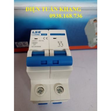 MCB 2P LS302 (10A-63A) Xanh Dương (CB Tép LSE)