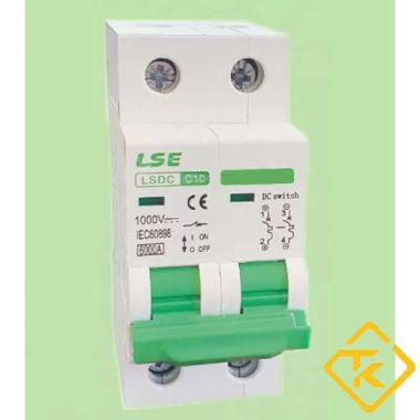 MCB DC 2 PHA 1000V, APTOMAT DC, THIẾT BỊ ĐÓNG NGẮT DC CHO ĐIỆN NLMT- LSDC-2P