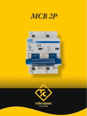 MCB 2P LS302 (10A-63A) Xanh Dương (CB Tép LSE)