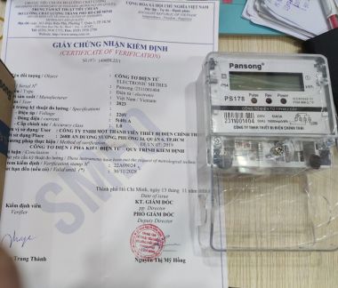 CÔNG TƠ ĐIỆN TỬ 1 PHA PANSONG 5(40)A - PS178 (LSE)