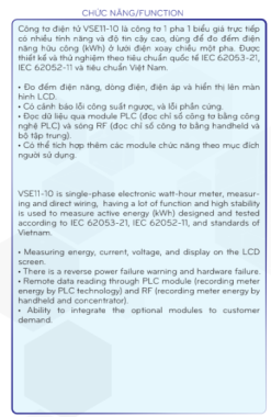CÔNG TƠ ĐIỆN TỬ 1 PHA VINASINO VSE11-10