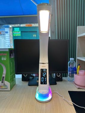 Đèn Bàn LED Cảm Ứng 3 Chế Độ Sáng Kèm Đồng Hồ LCD  - MPE TL11