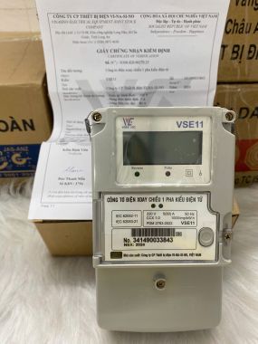 Công tơ 1 pha 2 chiều giao nhận Vinasino VSE11 - kiểm định chính hãng