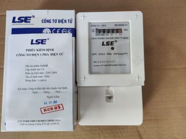 Công Tơ Điện 1 Pha Điện Tử (ĐỒNG HỒ ĐIỆN TỬ ) LSE LS142 5(40)A
