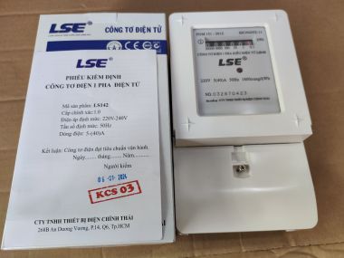 Công Tơ Điện 1 Pha Điện Tử (ĐỒNG HỒ ĐIỆN TỬ ) LSE LS142 5(40)A