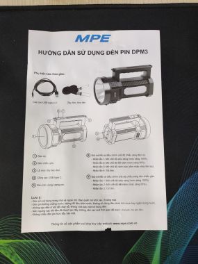 Đèn pin sạc MPE DPM3 – Đèn chiếu rọi & Đèn chiếu gần