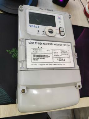 Công tơ điện tử 3 pha Vinasino VSE3T-5  nhiều biểu giá gián tiếp loại 5(6)A