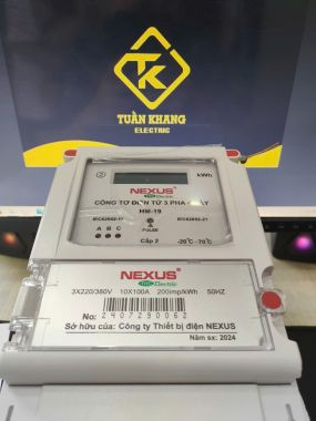 CÔNG TƠ ĐIỆN TỬ NEXUS 3 PHA 10(100)A-HM19