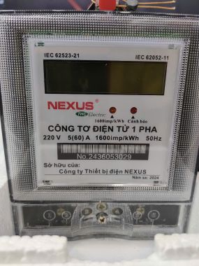 Công tơ điện tử 1 pha Nexus 5(60)A- TH-92