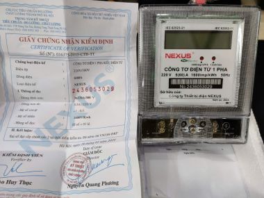 Công tơ điện tử 1 pha Nexus 5(60)A- TH-92