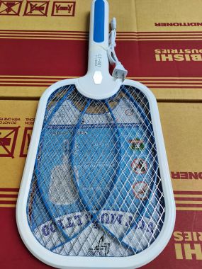 Vợt muỗi dây sạc rời xanh dương cao cấp LT-100
