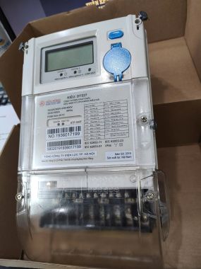 CÔNG TƠ ĐIỆN TỬ 3 PHA NHIỀU GIÁ TRỰC TIẾP 5(100)A- DTS27 HỮU HỒNG