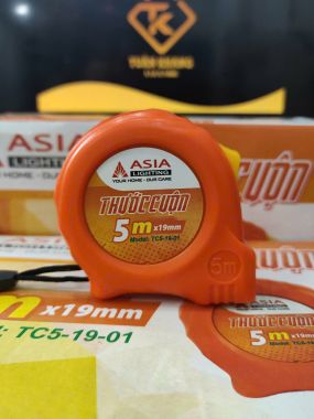 Thước Cuộn 5m ASIALighting – Số Lớn, Dễ Đọc