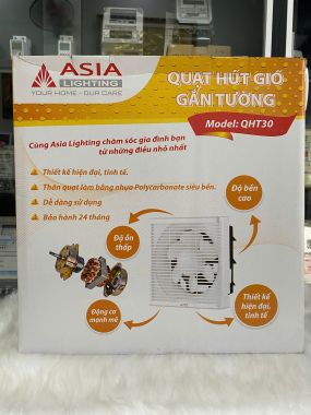 Quạt Hút Gió Âm Tường QHT30 ASIA LIGHTING