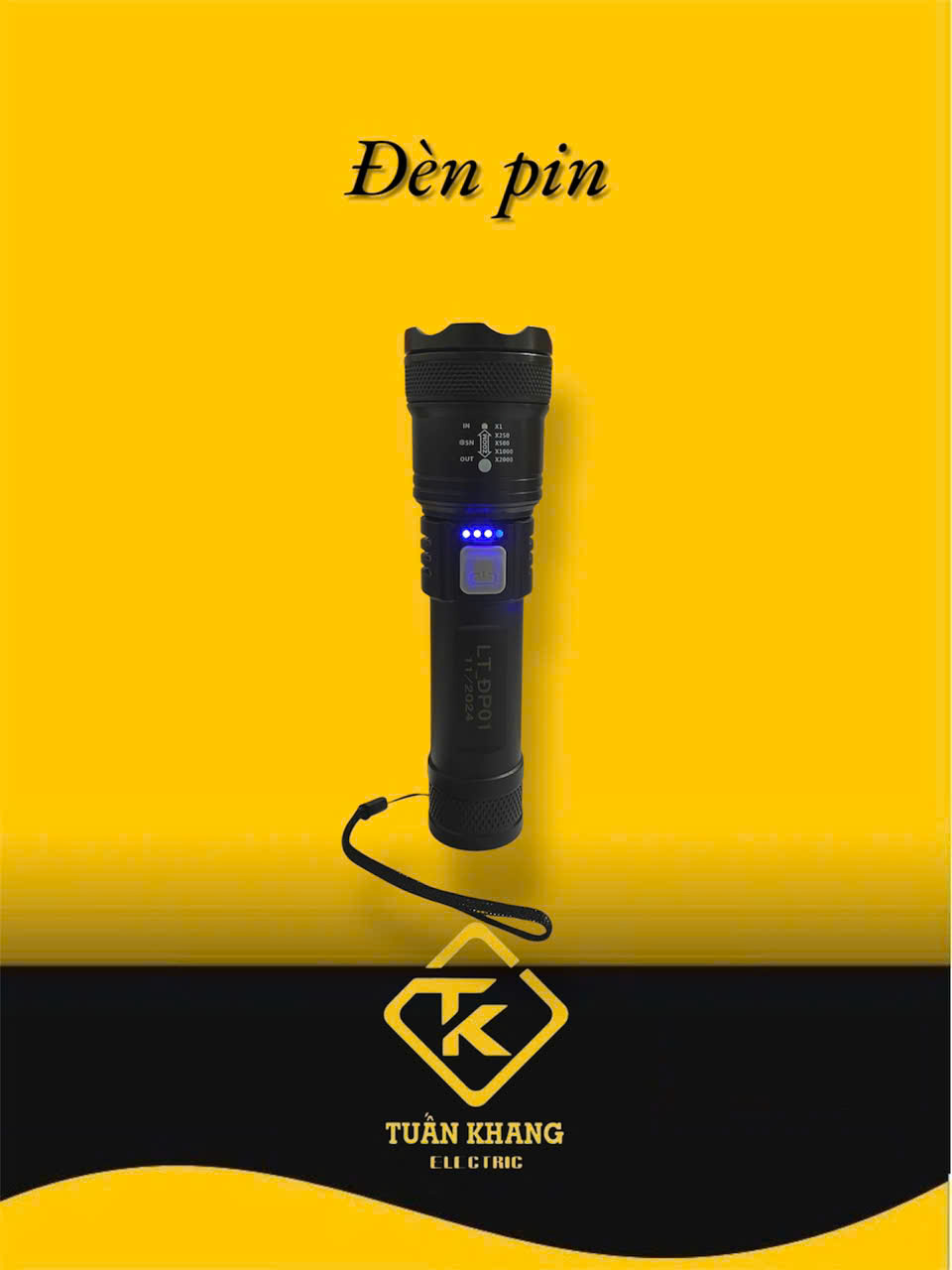 Đèn Pin Siêu Sáng Cầm Tay Nhỏ Gọn Rọi Siêu Xa