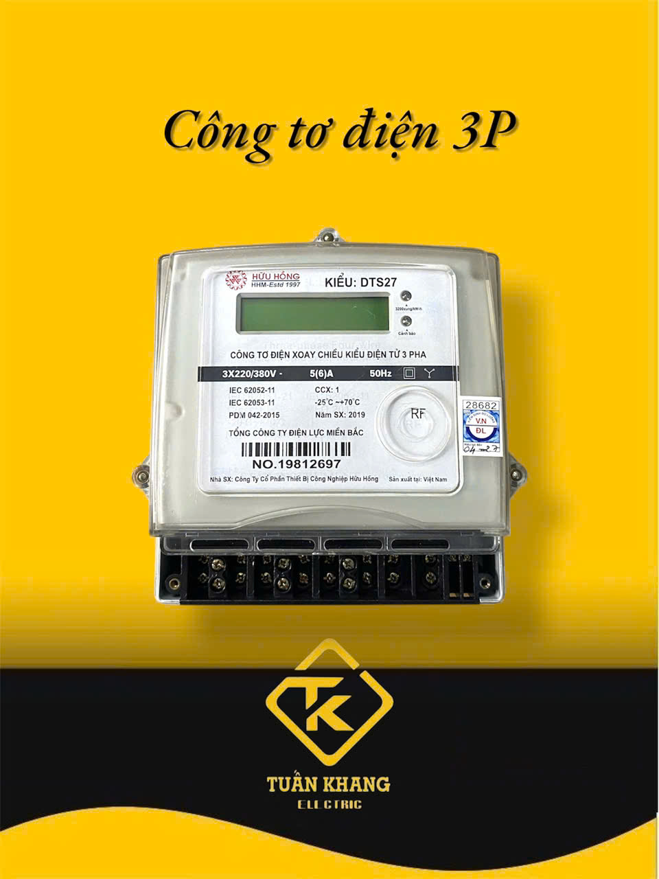 Công Tơ Điện Tử 3 Pha Gián Tiếp DTS27 5(6)A – Kiểm Định