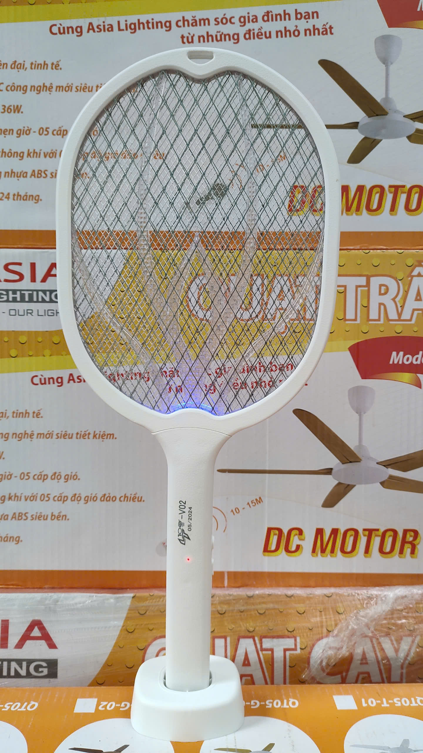Vợt Muỗi Dây Rời Cao Cấp Có Chân Đế LT100-V02