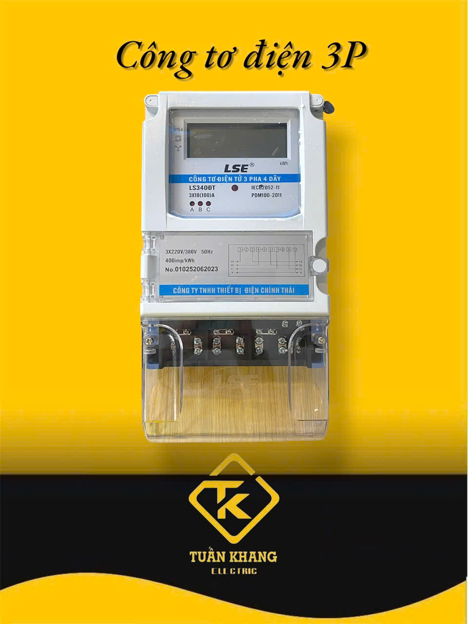 Công Tơ Điện Tử 3 Pha (Đồng Hồ Điện 3 Pha) LSE 100A LS340DT