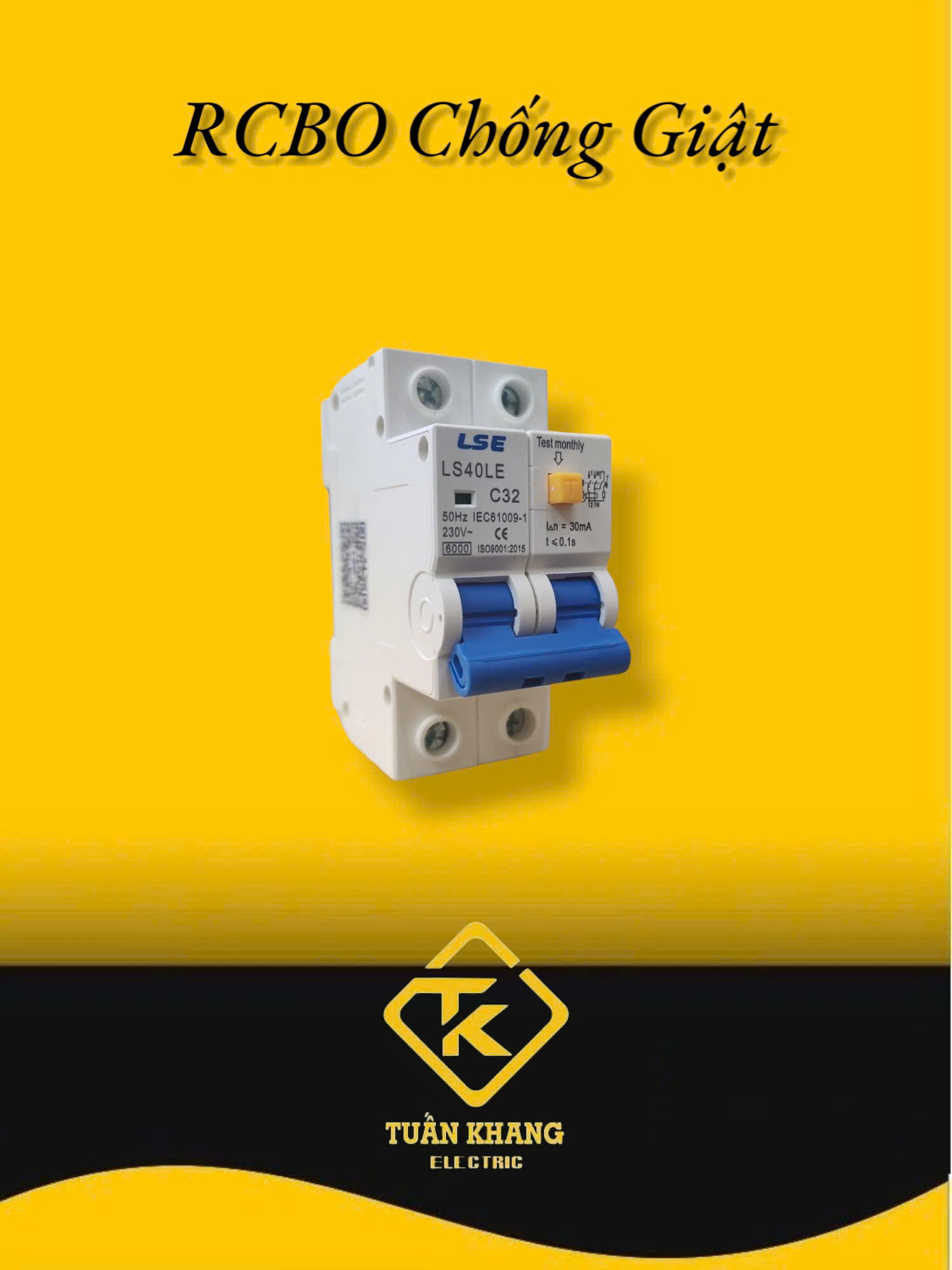 RCBO LS40LE (6A-63A) (CB Chống Giật LSE)