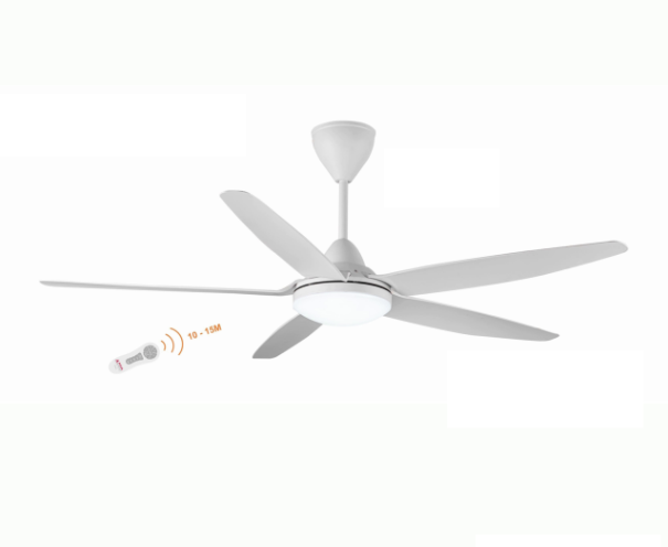 Quạt trần 5 cánh Asia Lighting QT09, có đèn led, có điều khiển từ xa
