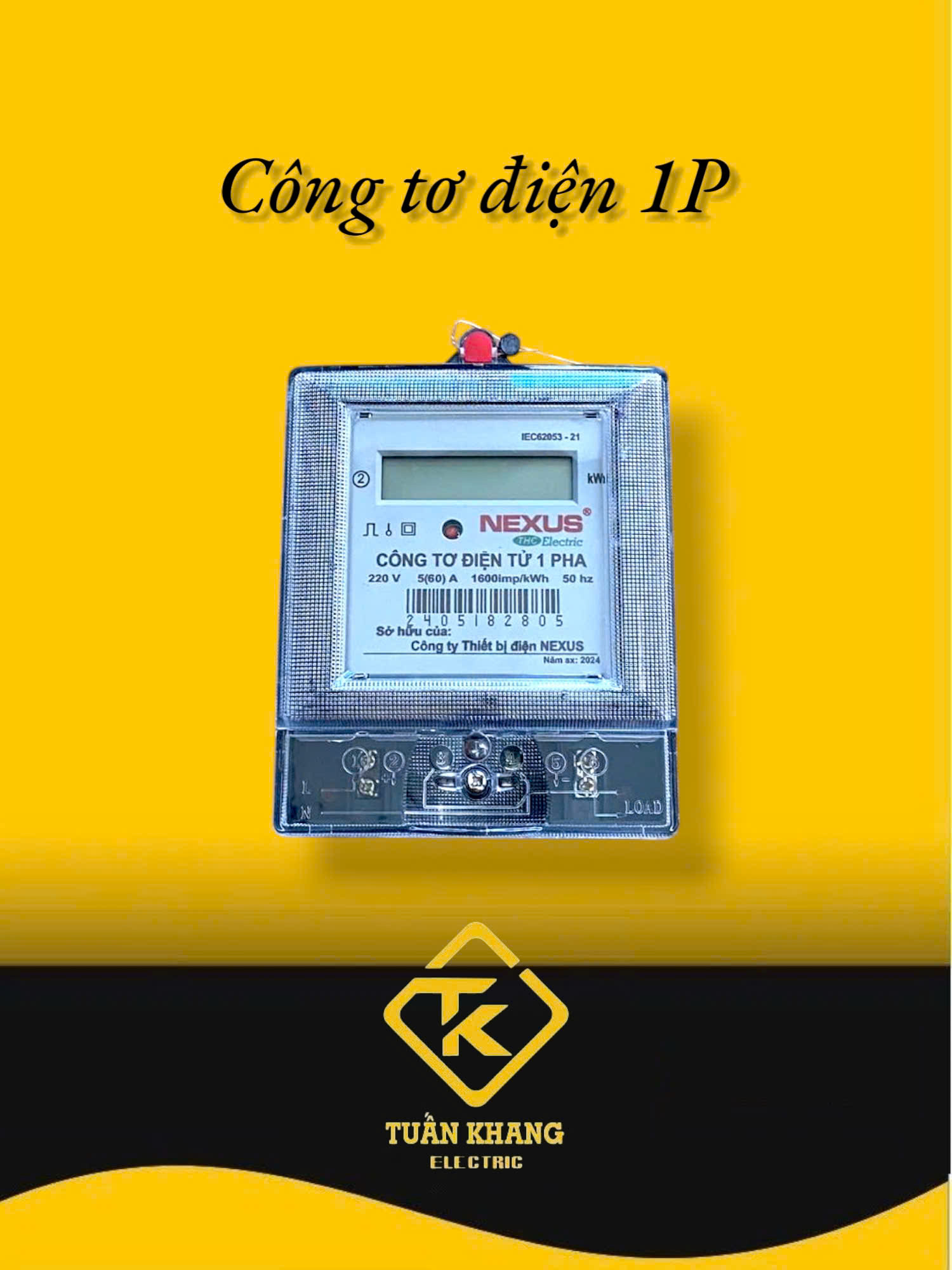 Công tơ điện tử 1 pha Nexus 5(60)A- TH-92