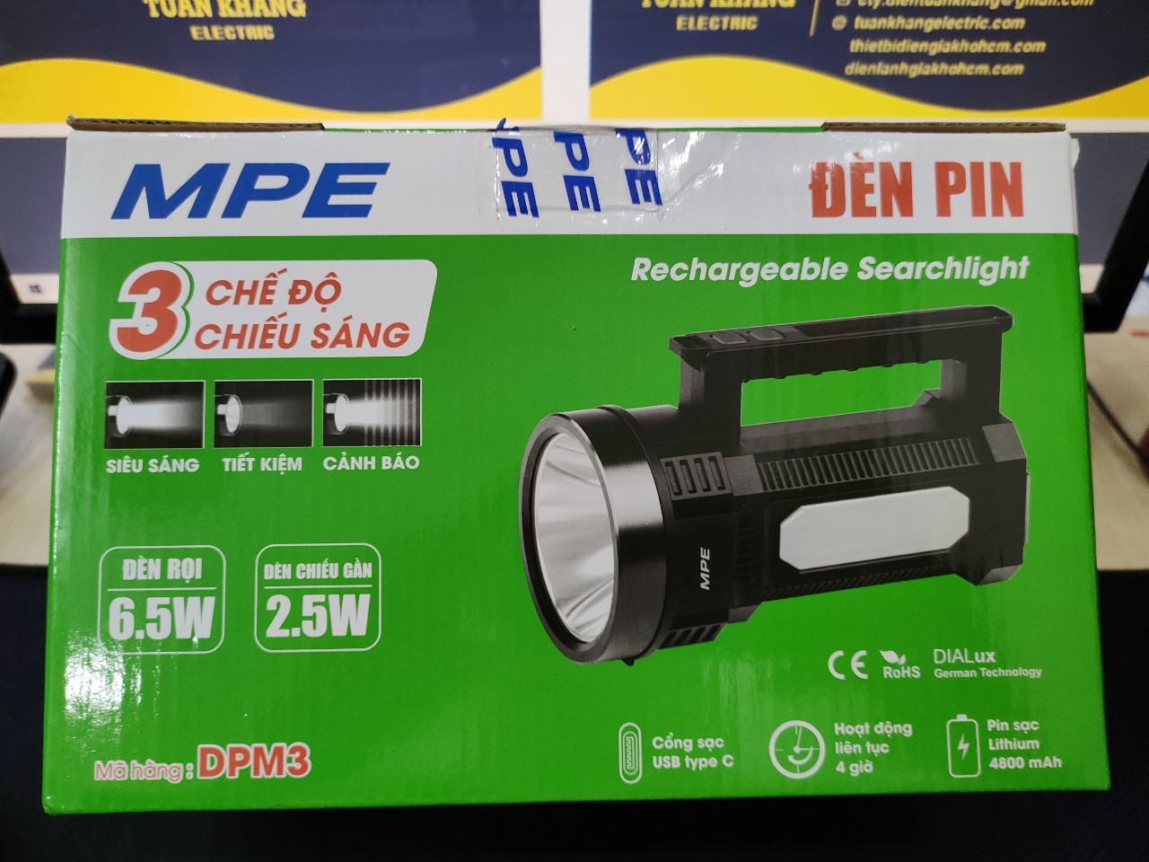 Đèn pin sạc MPE DPM3