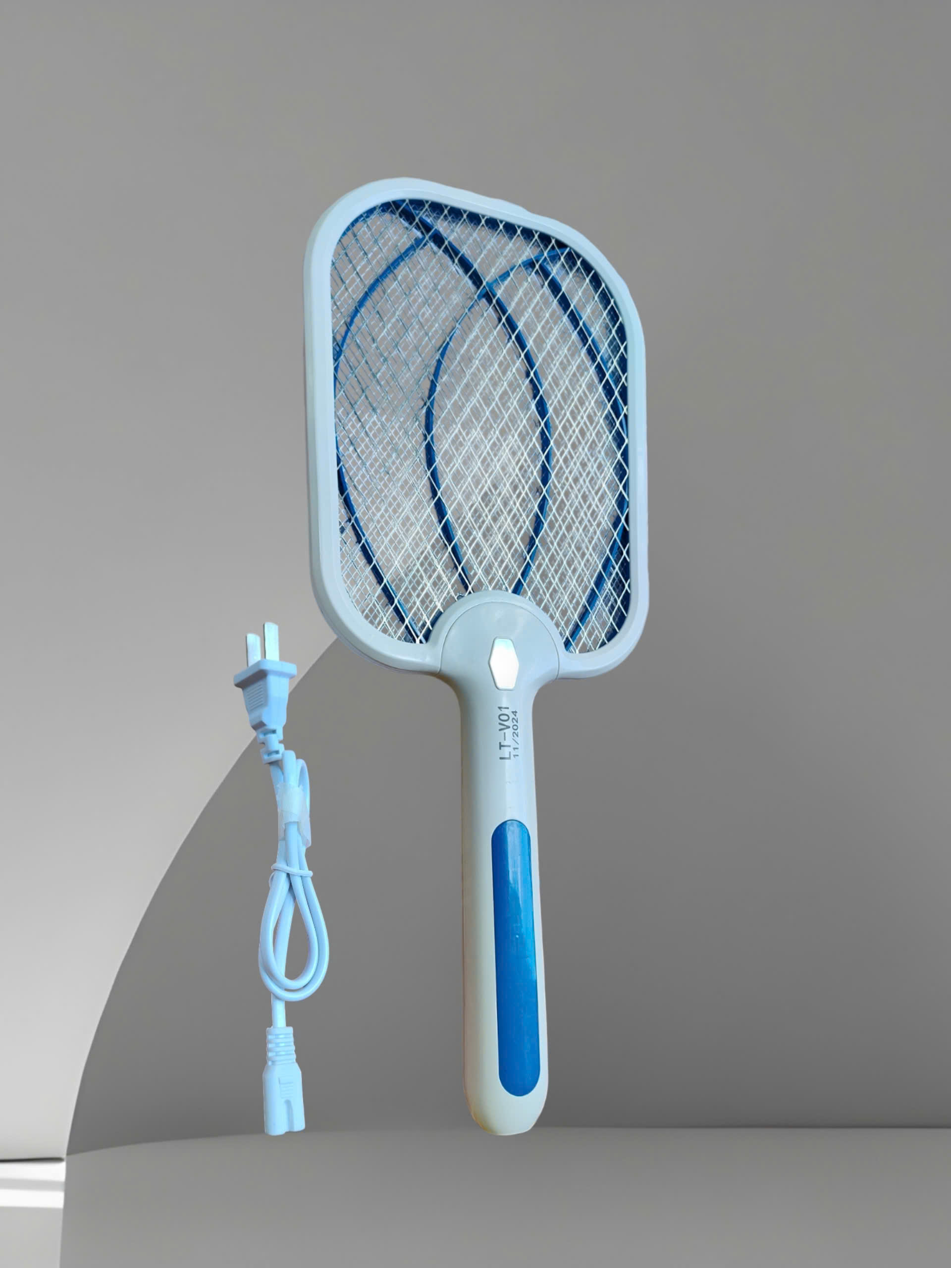 Vợt muỗi dây sạc rời xanh dương cao cấp LT-100
