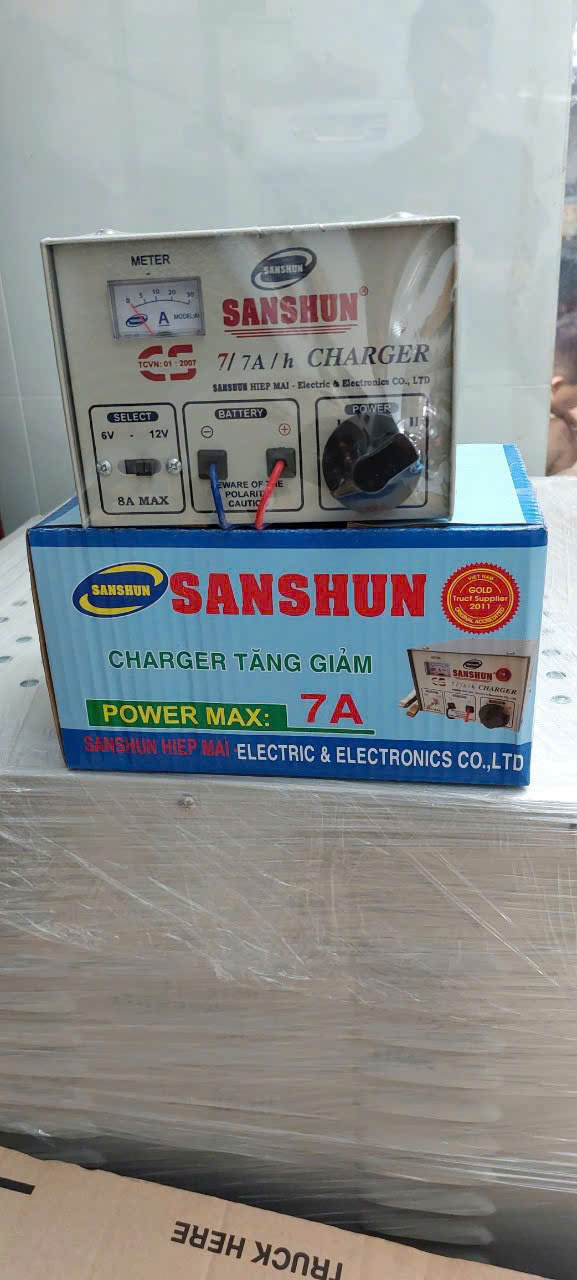 MÁY SẠC BÌNH ẮC QUY SANSHUN – NHIỀU CHỦNG LOẠI, CÔNG SUẤT ĐA DẠNG